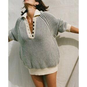 Mara Hoffman Juliana Ribbed Wool Oversized Sweater